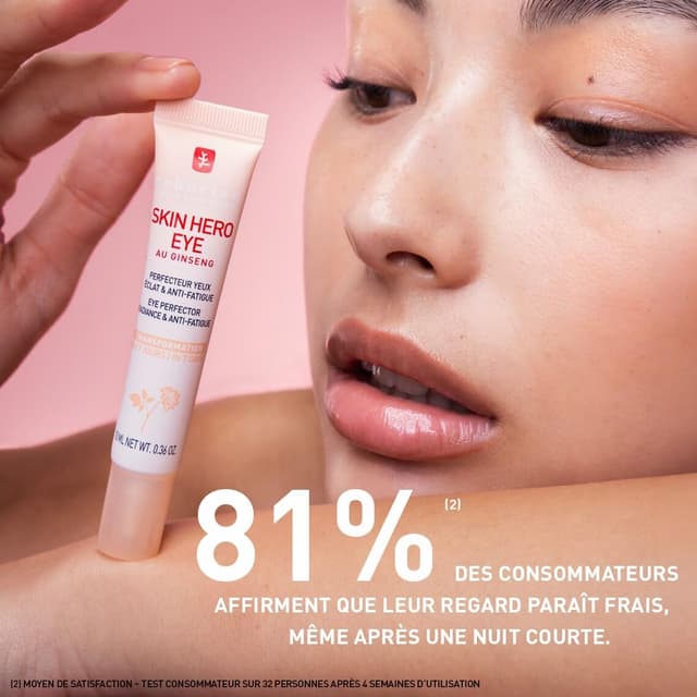Detalle de Erborian Skin Hero Eye Perfecteur Yeux Non Teinté + Soin Anti-Fatigue (texture légère) – 10 ml