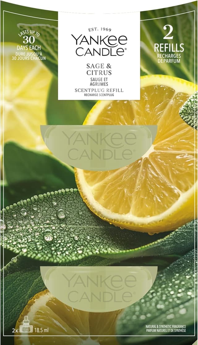 Detalle 2 de Yankee Candle Ricariche ScentPlug Lemon Lavender, olio per profumatore elettrico (2 pezzi)