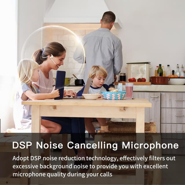 Detalle de Giveet Bluetooth 5.3 Open-Ear Headset with Detachable Microphone (up to 12 hrs)