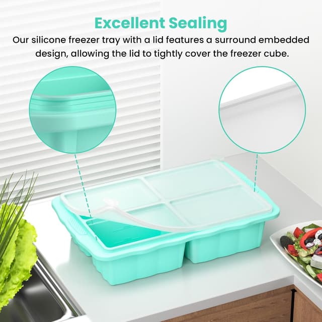 Thumbnail 4 de Silicone Freezer Tray 1 Cup, 3-Pack