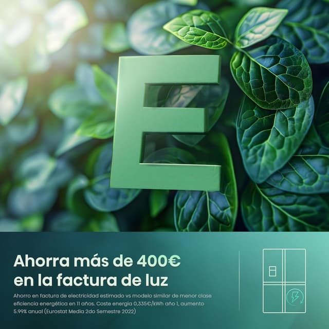 Detalle 2 de Hisense RS818N4TIE1 frigorífico 632 litros inox