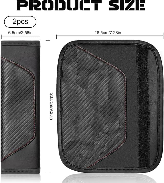Detalle de Flintronic Protège-ceinture de sécurité pour voiture (lot de 2) universel : confort nuque et épaules