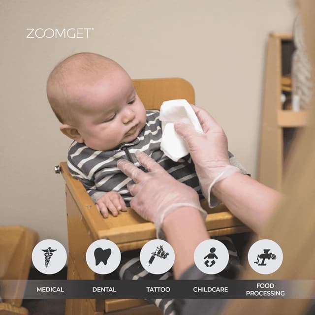 Detalle 2 de AMMEX Clear Vinyl Exam Gloves 3 Mil