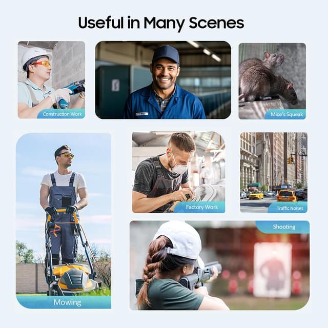 Thumbnail 6 de VeoryFly 200 Pairs Foam Ear Plugs (38dB SNR) with Travel Case