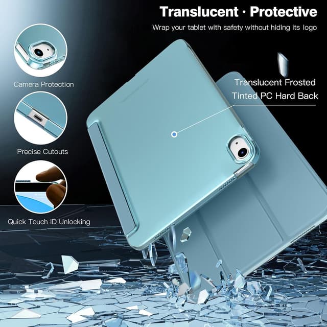 Detalle de TiMOVO iPad A16 case with Auto Wake 11 inch