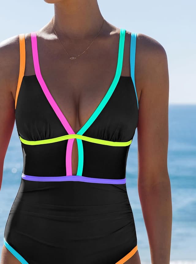 Detalle de popvil Women One Piece Swimsuit 2026 Tummy Control