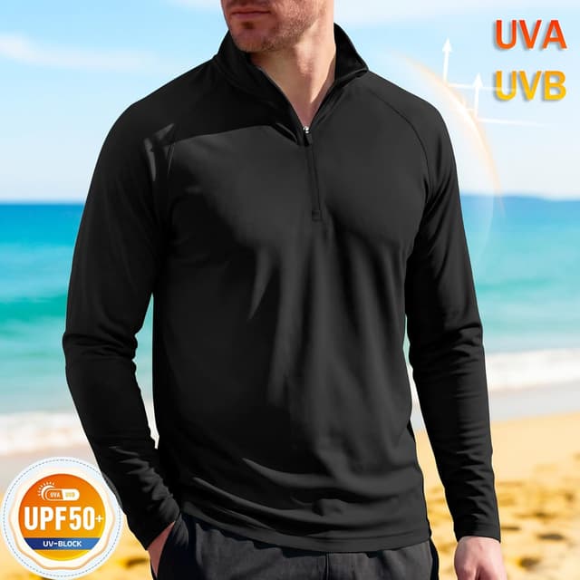 Detalle 2 de MAGCOMSEN Men's Long Sleeve Sun Shirt UPF 50+ Rash Guard