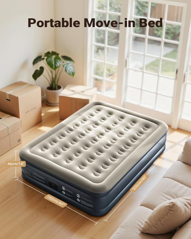 Detalle 1 de iDOO King Size Inflatable Air Mattress