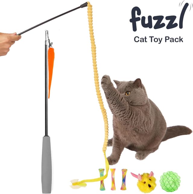 Thumbnail 4 de Fuzzl Cat Toy Pack of 5 interactive toys 🐱