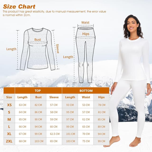 Thumbnail 5 de Thermounterwäsche Damen Skiunterwäsche Set – Thermo-Set