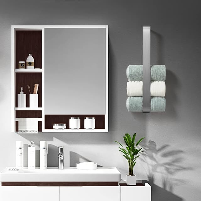 Detalle de Handtuchhalter ohne Bohren 42 cm Edelstahl