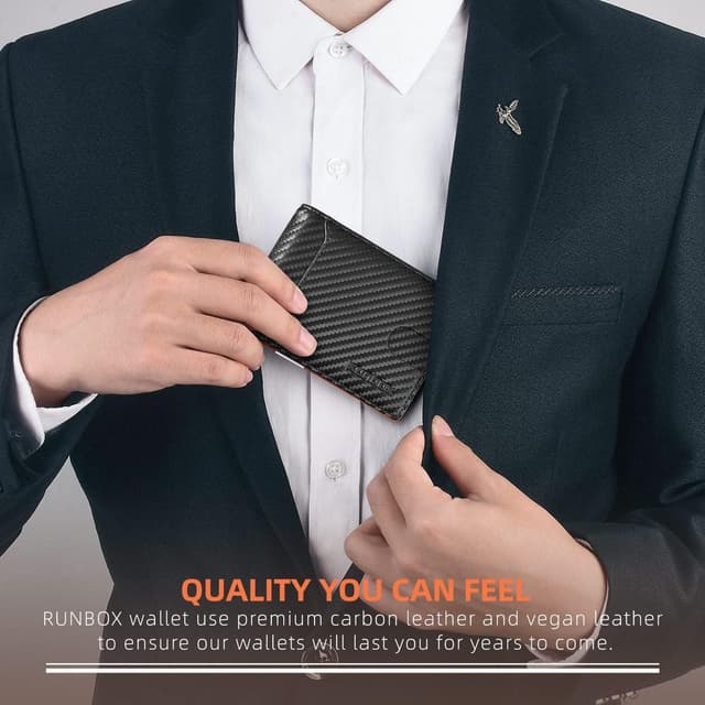 Thumbnail 4 de RUNBOX Slim Wallets for Men RFID 13.56 MHz