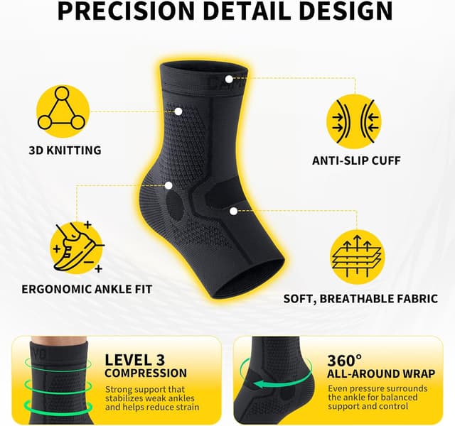 Detalle 2 de CAMBIVO Ankle Support 2 Pack