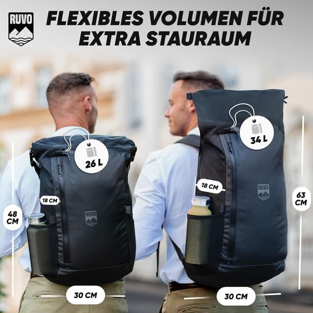 Thumbnail 3 de RUVO Premium Rolltop Rucksack 34 L