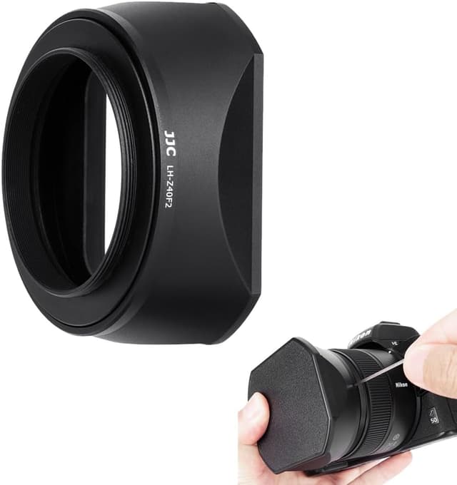 Detalle de JJC set of 3 lens hood shades for Nikon Z DX 50-250mm f/4.5-6.3 VR & Nikon Z DX 16-50mm f/3.5-6.3 VR (replaces HN-40 & HB-90A)