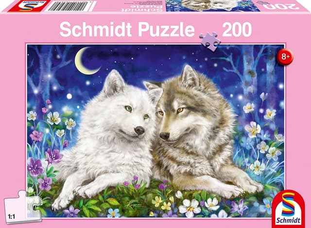 Detalle 2 de Schmidt Spiele Wolfsfreunde Kinderpuzzle 200 Teile