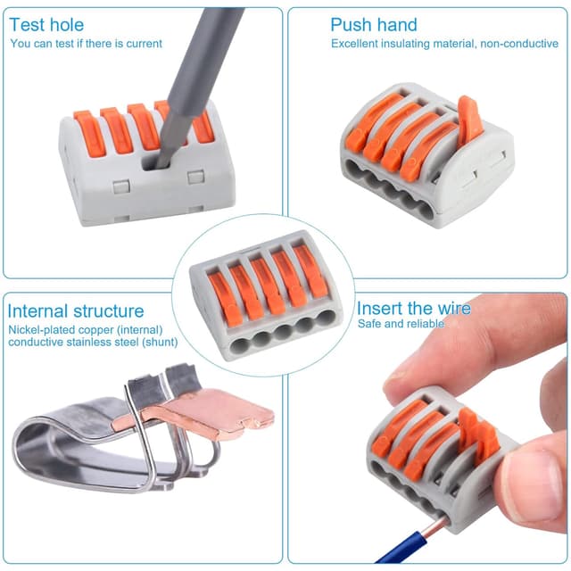 Thumbnail 4 de Preciva Connecteur de fil Compact 100 pcs 🔌