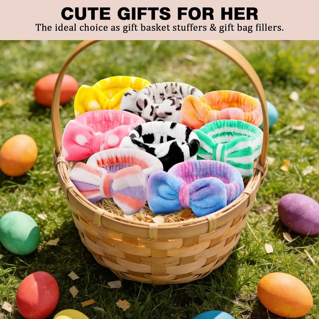 Detalle de YOOVR 8-Piece Spa Headband Set (Microfiber, Elastic) for Face Washing & Skincare