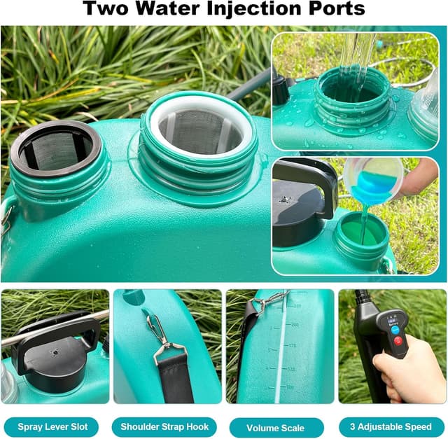 Detalle de SYLSTAR Battery Sprayer 8L, electric weeds