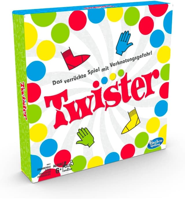 Detalle de Hasbro Gaming Twister Spiel – Partyspiel für Familien & Kinder ab 6 Jahren (deutsche Version)
