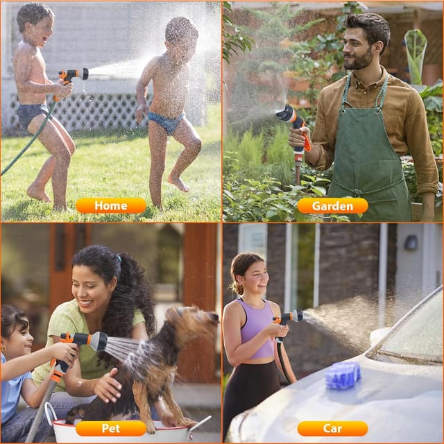 Detalle 2 de DELEE Gartenschlauch-Spritzpistole 8 Muster