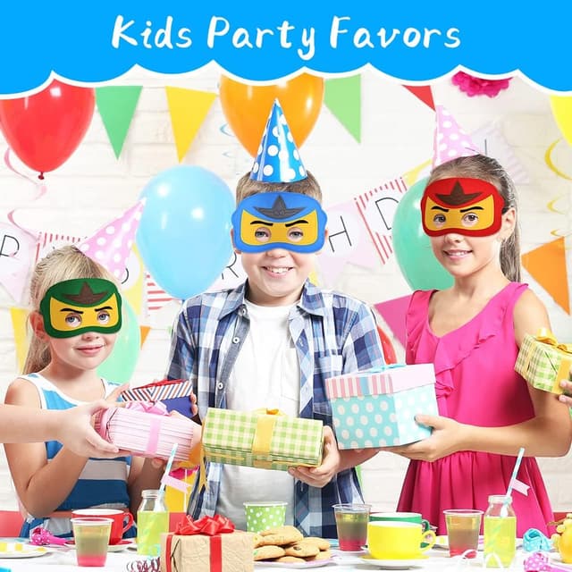 Detalle de URAQT cosplay maschere bambini 12 pezzi