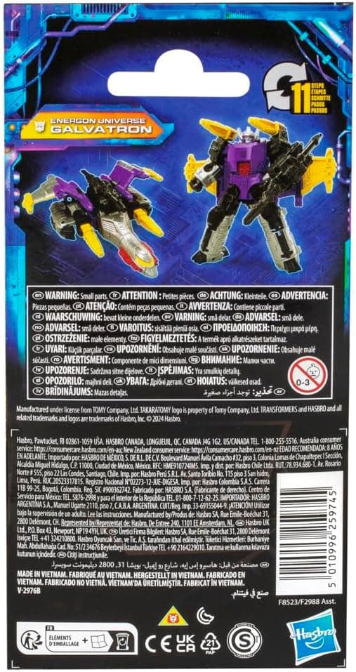 Detalle 1 de Transformers Legacy United Core Class Galvatron (Energon) action figure convertibile 2-in-1 da 8,5 cm