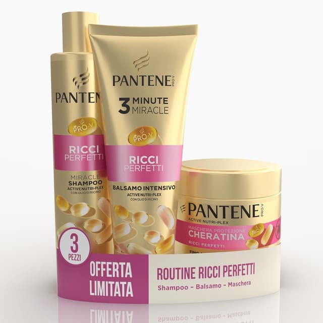 Detalle de Pantene Miracles Ricci Perfetti Set Regalo 250ml