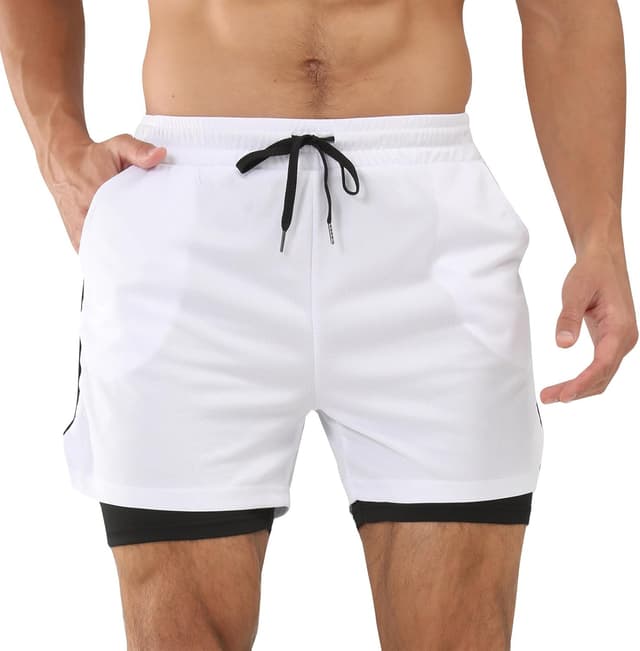 Detalle 2 de Comilaka 2 in 1 running shorts with phone pocket