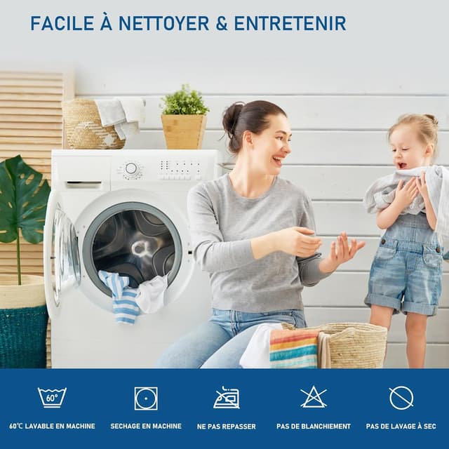 Detalle 2 de Surmatelas imperméable 140x200 GRT