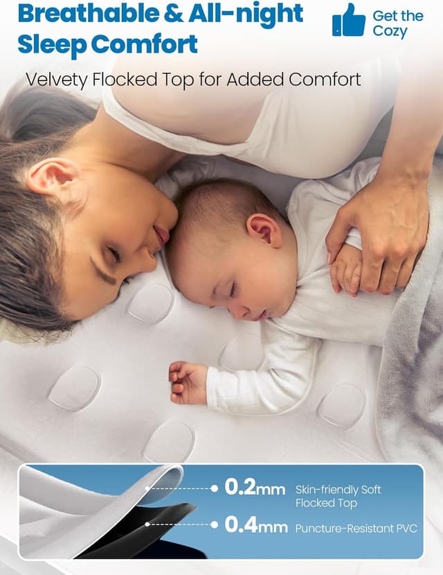 Thumbnail 1 de CHERIMOR Queen Air Mattress 18" raised bed