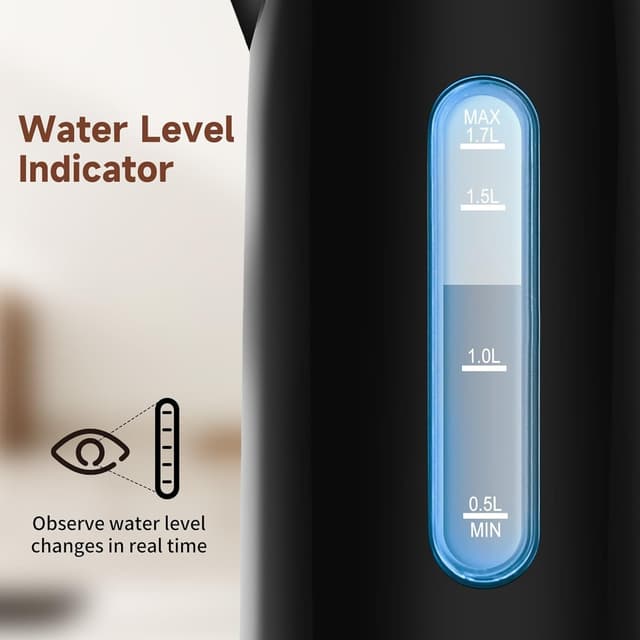 Thumbnail 5 de Aigostar Lydian ☕ Hervidor de agua eléctrico, 1,7L, acero inoxidable