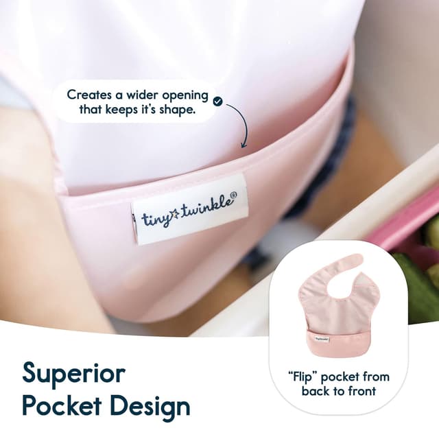 Thumbnail 4 de Tiny Twinkle Mess-Proof Baby Bibs 3-pack