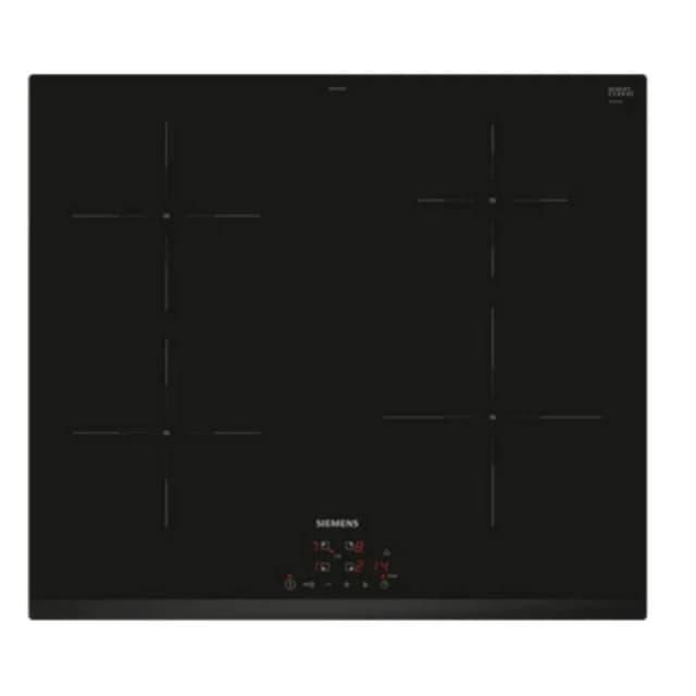 Detalle de Siemens iQ100 EH631BEB6E placa de inducción de 60 cm con 4 zonas y controles Touch