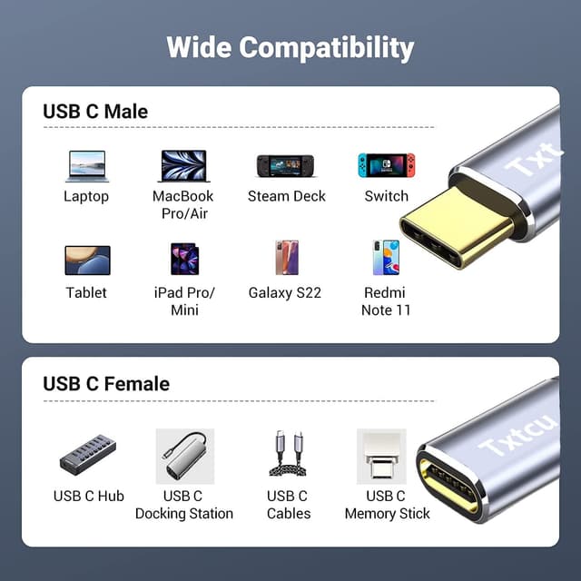 Thumbnail 6 de Txtcu USB C Verlängerungs Kabel 3M