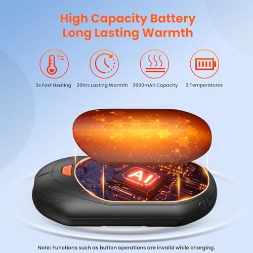 Thumbnail 3 de Chaufferette électrique main rechargeable 2 pack ⚡