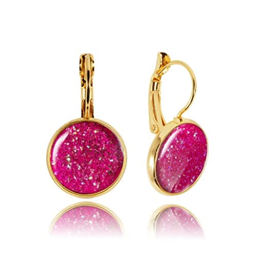 Detalle de Dragon Porter Estilo 41 2.8 cm pendientes rosas