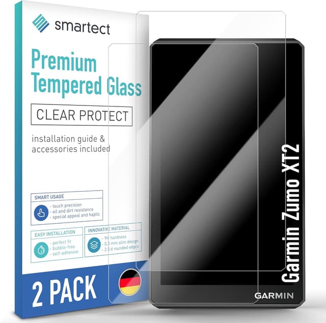 Detalle de smartect Verre Trempé 9H (2 pièces, Clear) pour Garmin Zumo XT2 – protection d’écran anti-rayures