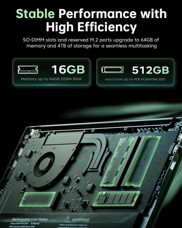 Detalle de ACEMAGIC Gaming-Laptop 15,6 Zoll mit 16 GB