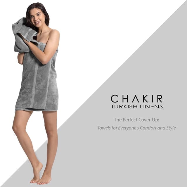 Detalle de Chakir Turkish Linens 4-Piece 27x54 Towels