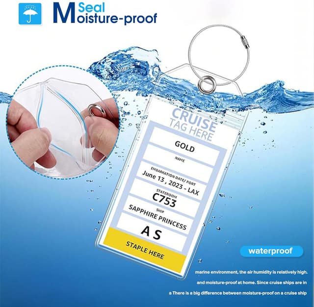 Thumbnail 4 de Lammcou Étiquettes de bagage XXL 19 x 11 cm