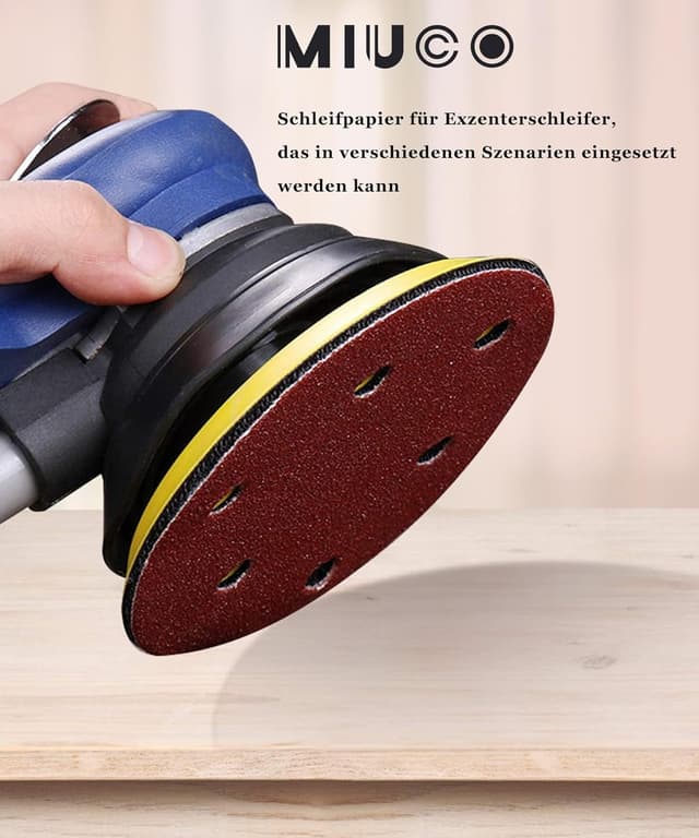 Detalle 1 de 125 mm Schleifpapier P220 mit Klett, 110 Stück