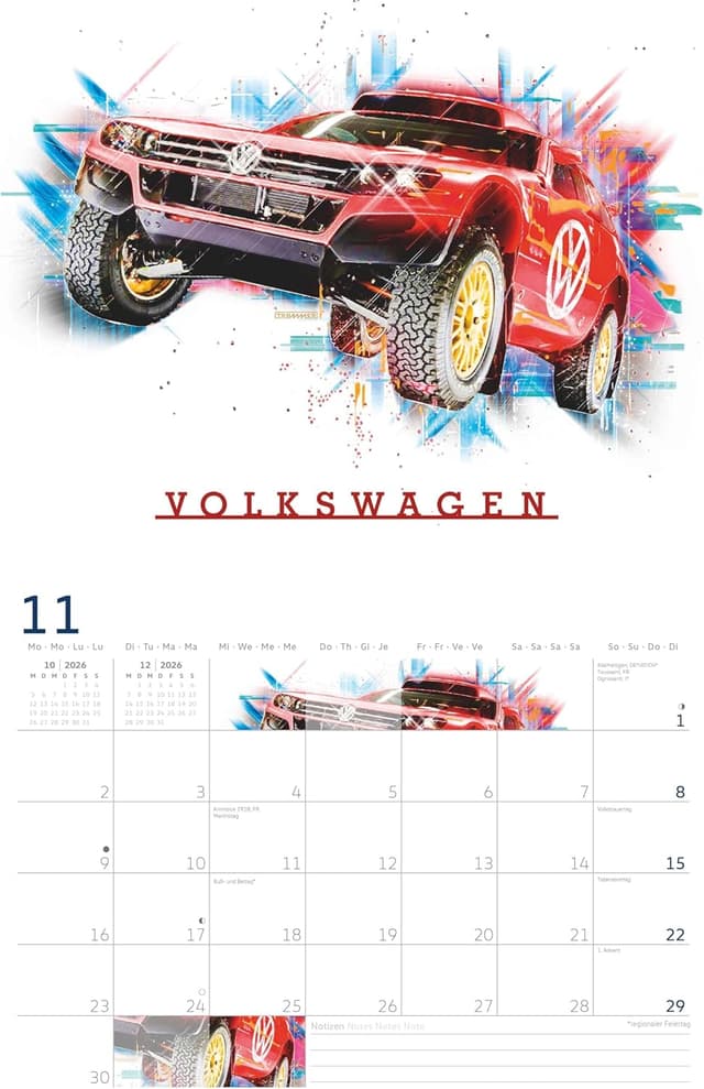 Thumbnail 5 de arti VW Broschürenkalender 2026
