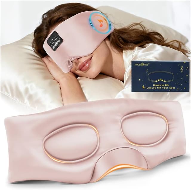 Detalle de MUSICOZY Silk Sleep Mask Headphones 14H