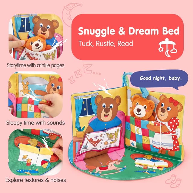 Detalle de hahaland 3D sensory baby book for 1 year old