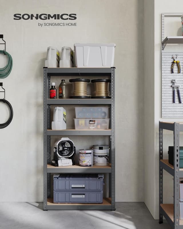 Thumbnail 3 de SONGMICS scaffalatura in acciaio 5 ripiani