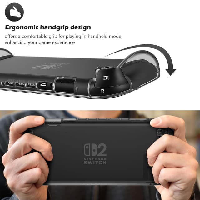 Detalle de ProCase Hülle Nintendo Switch 2 2025 Kratzfest – Stoßfest Griff