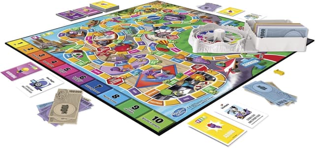 Detalle 2 de Hasbro Gaming Il Gioco della Vita, gioco da tavolo educativo per tutta la famiglia (2-4 giocatori, da 8 anni)
