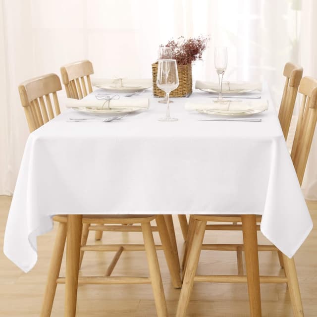 Thumbnail 2 de Deconovo Tovaglia Impermeabile 130x160 Bianco