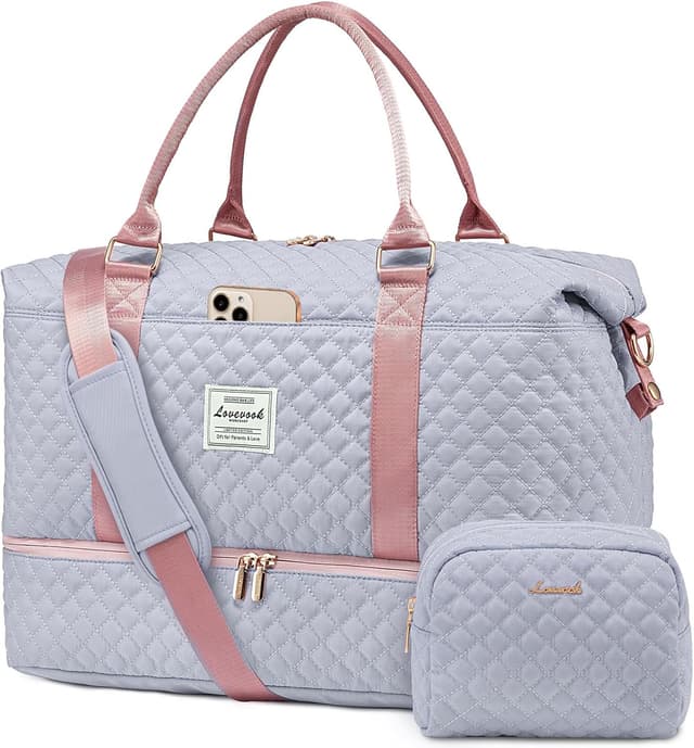 Detalle de LOVEVOOK Reisetasche Damen Groß Weekender